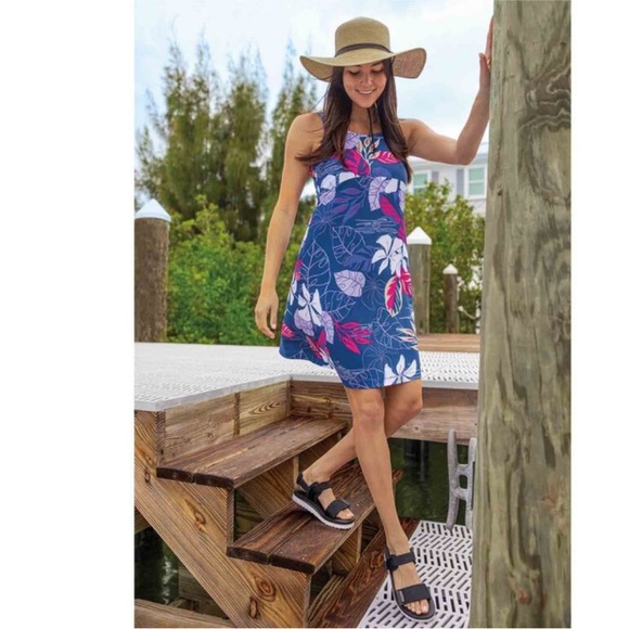 Columbia PFG Freezer III Dress Womens Medium Omni-Shade Floral NEW - Picture 2 of 4